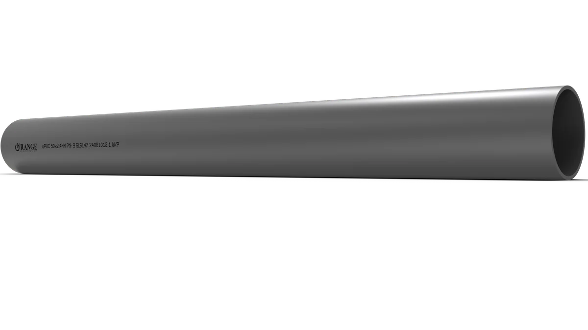 50mm / 1 1/2" uPVC Pressure Pipe PNT9 PE
