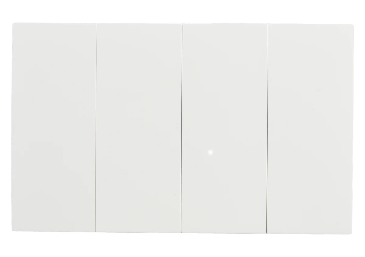 VIRAGO 4Gang 1Way Switch (3X6) White