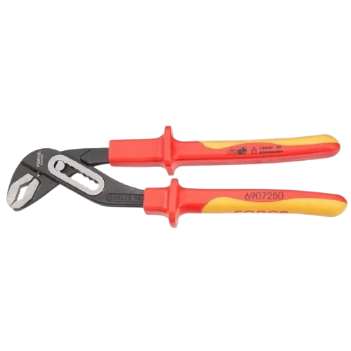 10″-1000V Insulated Water Pump Pliers V-Jaw Tongue & Groove – 6907250 ( FORCE )
