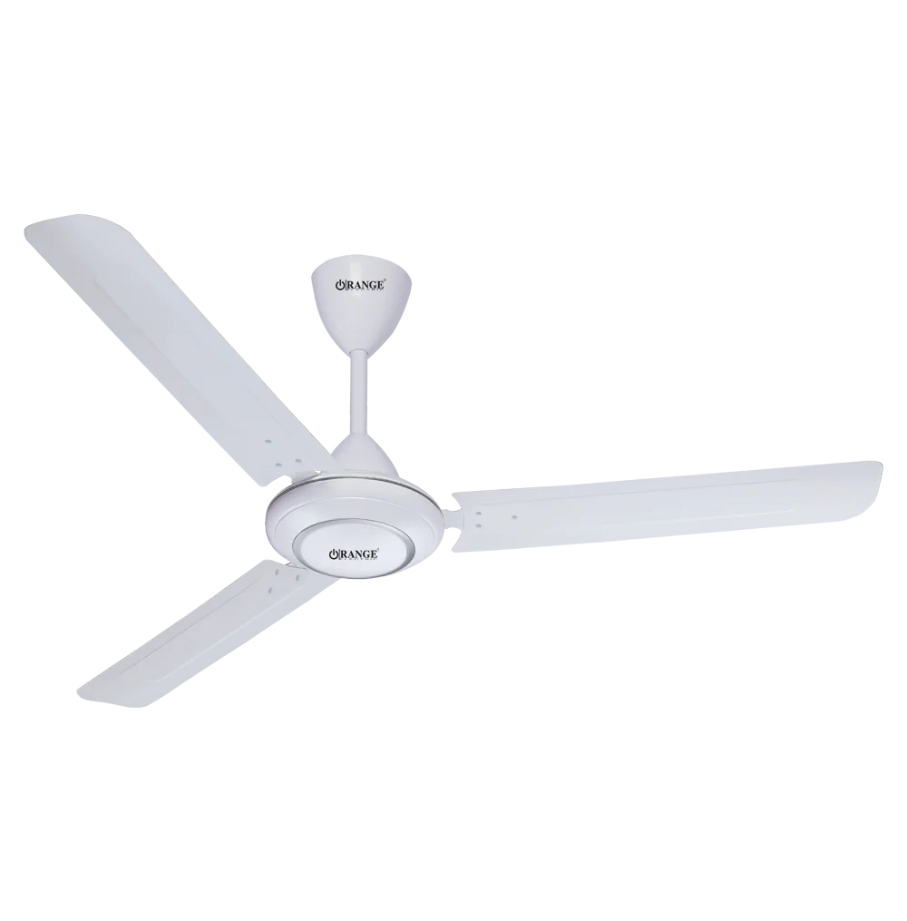 56”Ceiling Fan 75Watt Aluminium with Aluminium Blades - White
