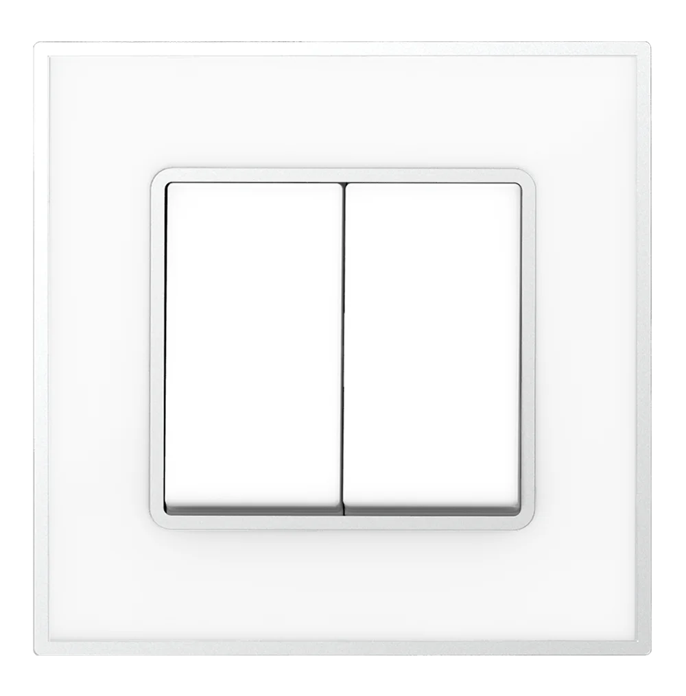 YULE 16Amp. 2Gang 1Way Switch White