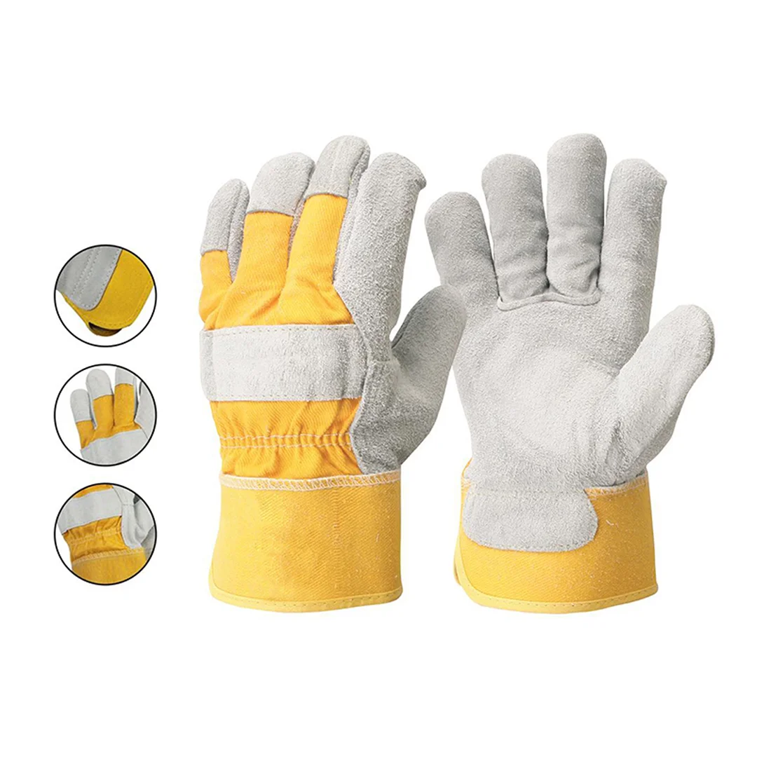 GLOVES HAND LG – 004 YELLOW & GREY CHINA